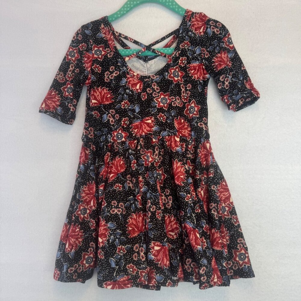 Dotdotsmile Dress Size 2T Black and Red Floral Super Soft New with Tags - Picture 7 of 7